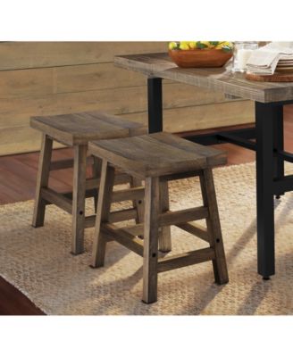 Pomona - Reclaimed Wood 20"H Barstool