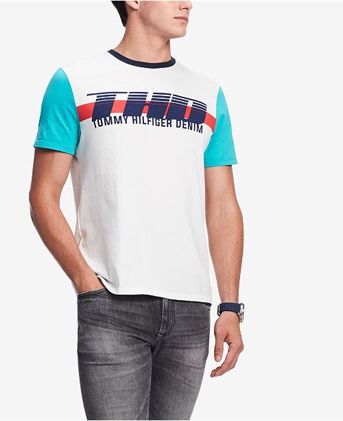 Tommy Hilfiger Men's Colorblocked Graphic TShirt, Created for Macy's