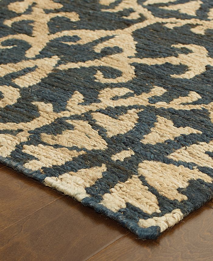 Tommy Bahama Home Valencia 57704 Navy/Beige 5' x 8' Area Rug Macy's