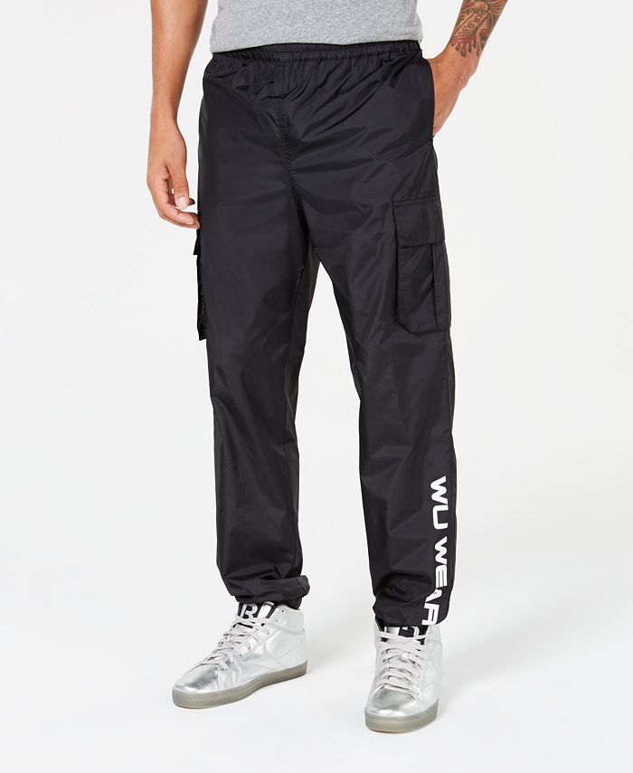 Wu Wear Men's Nylon Cargo Track Pants - Macy's