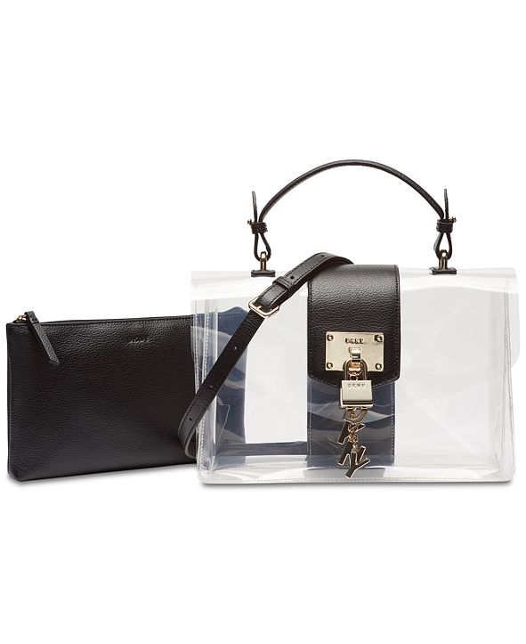 DKNY Elissa Flap Clear Shoulder Bag, Created for Macy's & Reviews