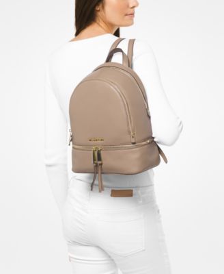 michael michael kors rhea zip small leather backpack