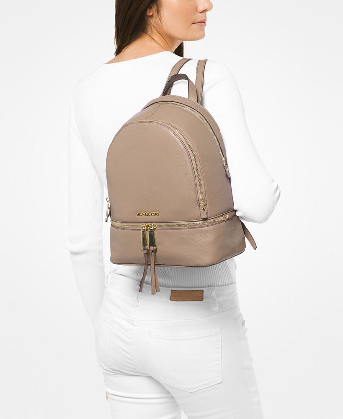 Michael Kors Rhea Zip Small Pebble Leather Backpack & Reviews ...