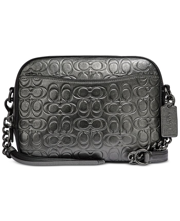 Coach metallic signature camera new arrivals bag