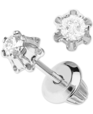 image of Children-s Diamond Stud Earrings (1/8 ct. t.w.) in 14k White Gold