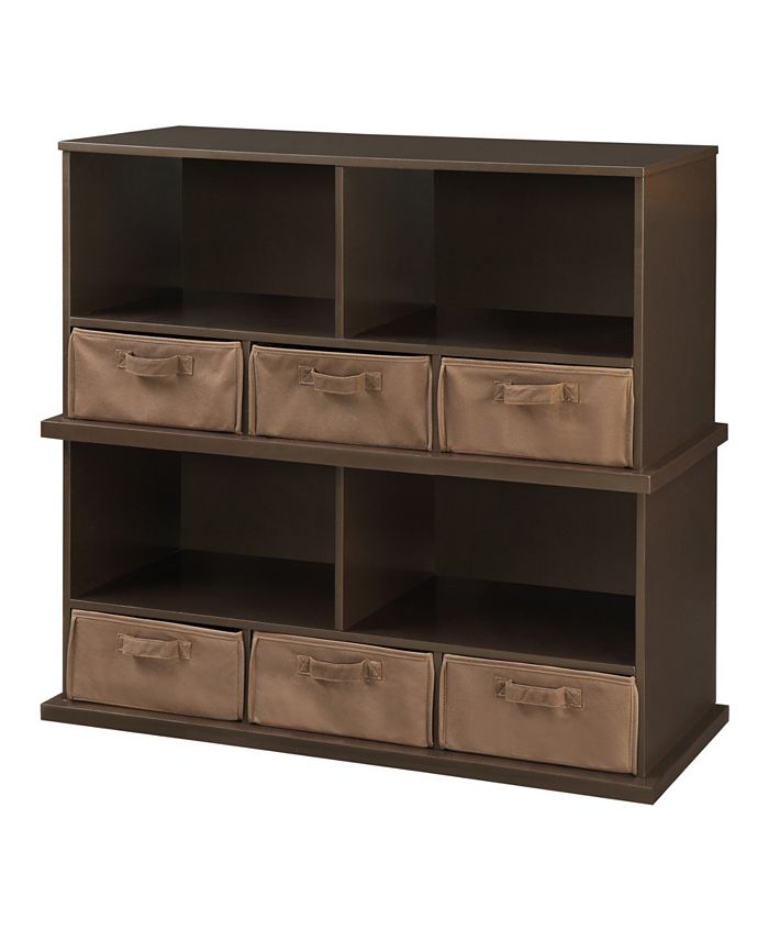 Badger Basket Stackable Shelf Storage Cubby With Three Baskets Macy's