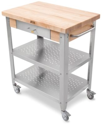 John Boos - Cucina Elegante CUCE Kitchen Cart with Hard Rock Maple Top