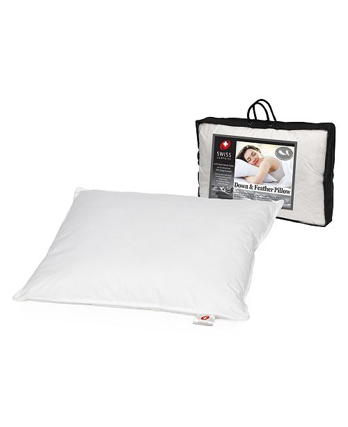 Swiss Comforts Down Feather Cotton Pillow Collection Reviews Pillows Bed Bath Macy S