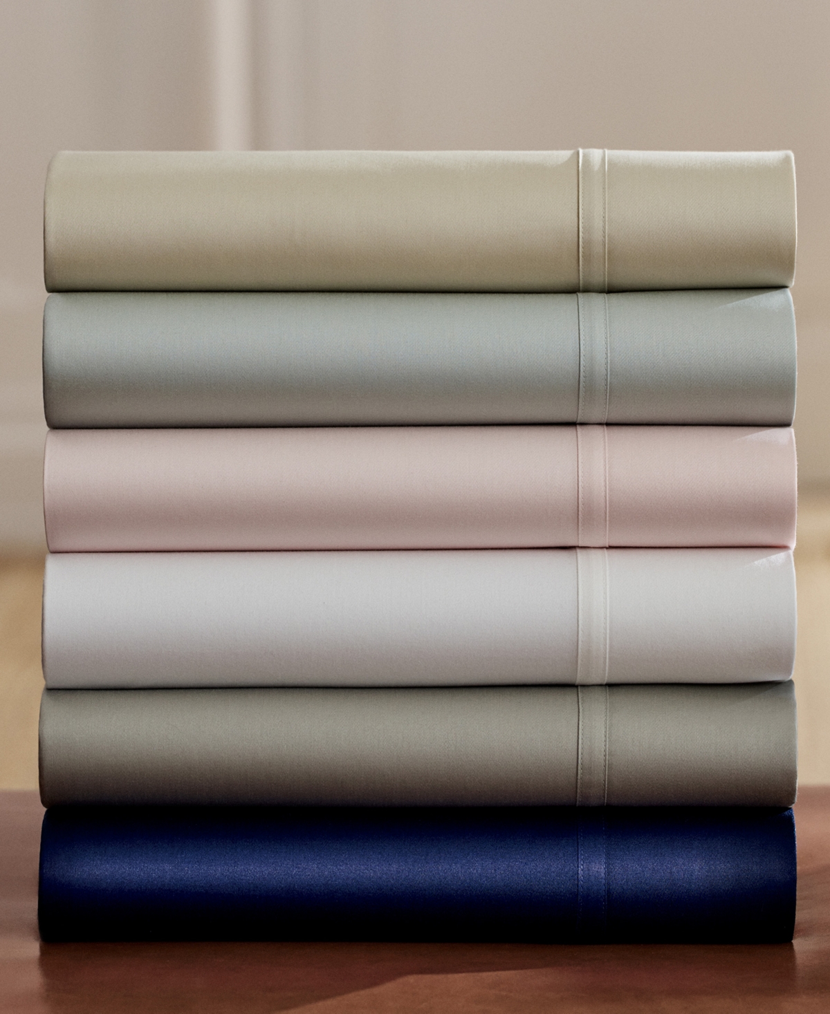 Shop Lauren Ralph Lauren Spencer 475 Thread Count Cotton Sateen Pillowcase Pair, King In Soft Grey