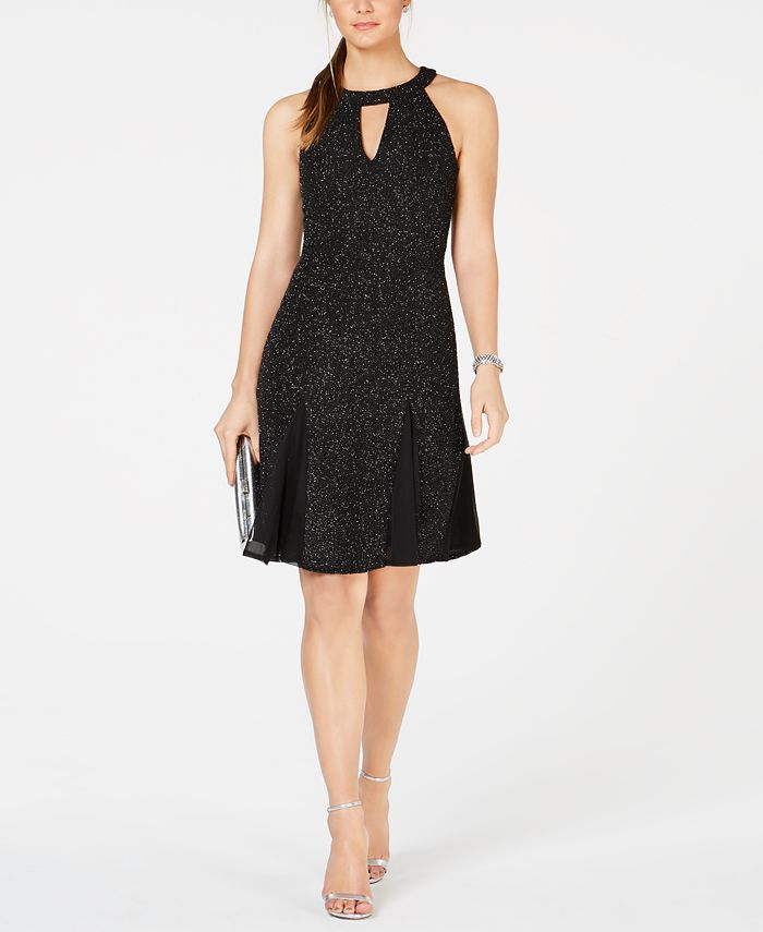 Nightway GlitterKnit ALine Dress Macy's