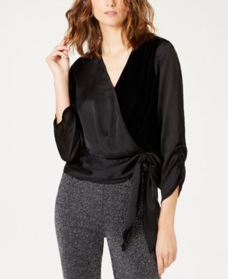 macys velvet tops