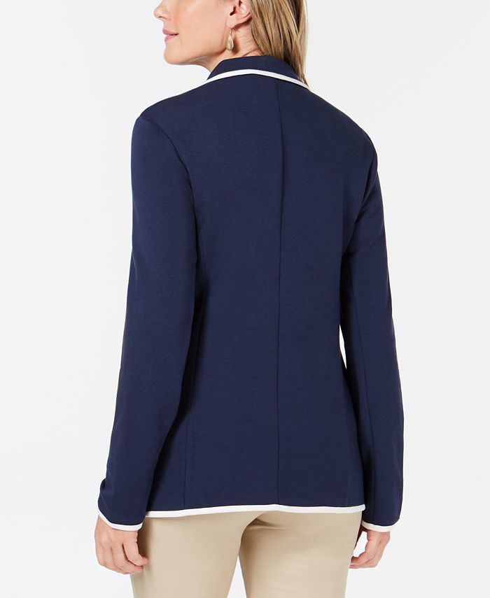 Charter Club Petite Knit Blazer, Created for Macy's - Macy's
