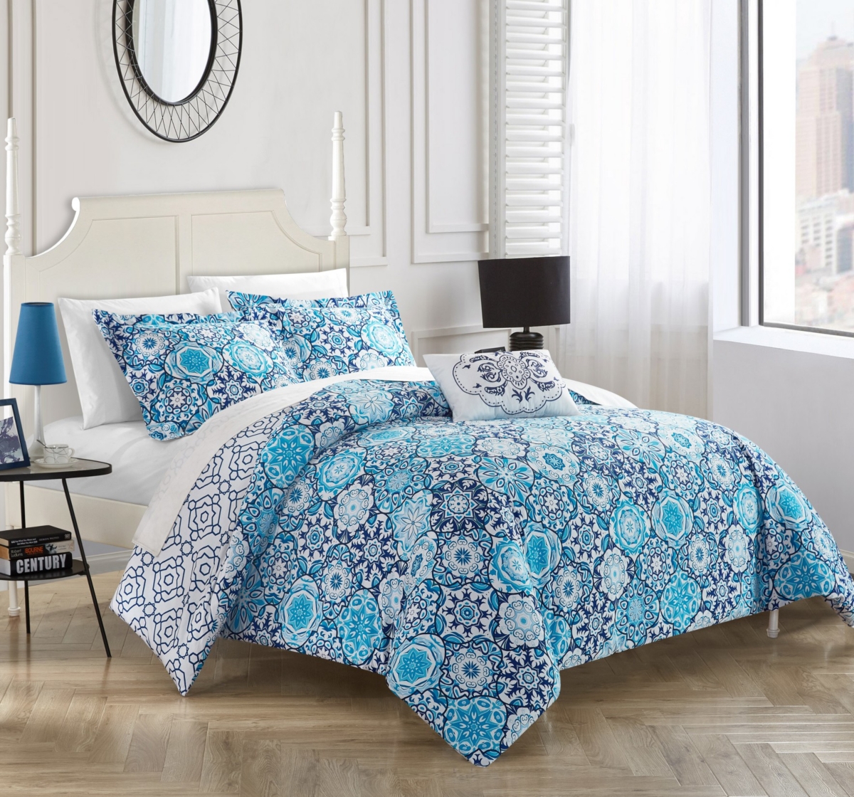 Chic Home Bristol 4 Pc Queen Duvet Cover Set Bedding