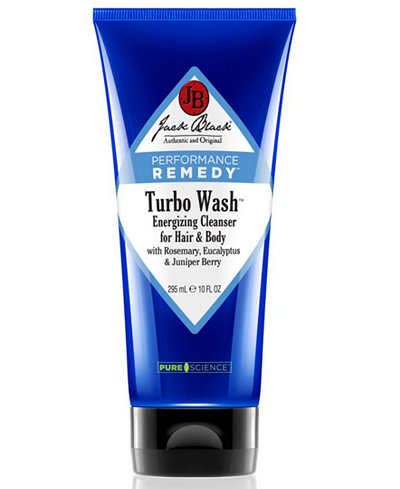 Jack Black Turbo Wash® Energizing Cleanser for Hair & Body with Rosemary, Eucalyptus & Juniper Berry, 10 oz