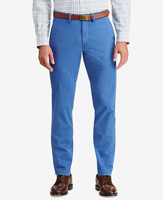 Polo Ralph Lauren Men's Straight-Fit Bedford Stretch Chino Pants - Macy's