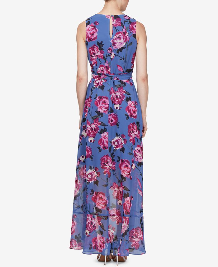 SL Fashions Floral HighLow Maxi Dress Macy's