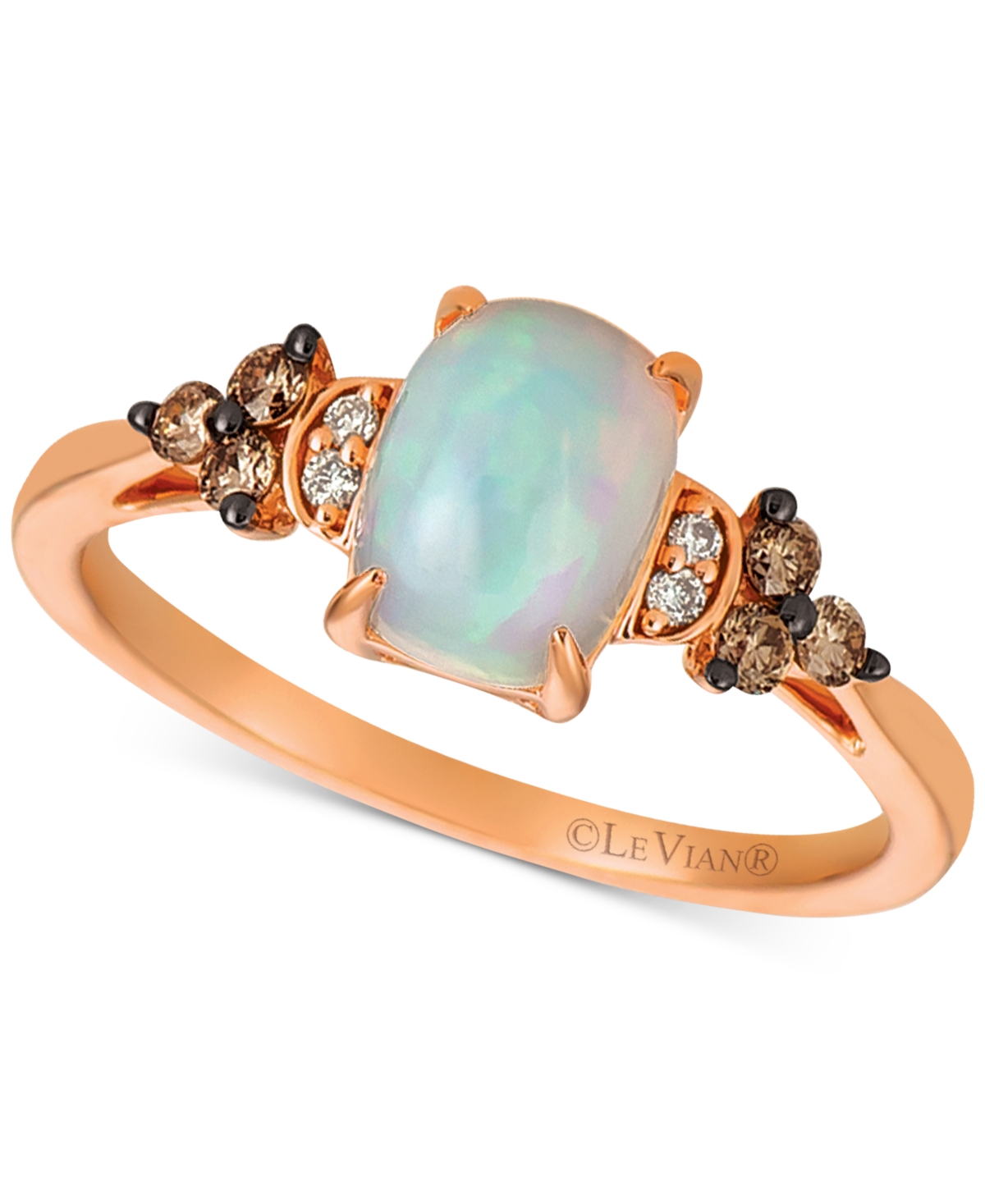 LE VIAN OPAL (5/8 CT. T.W.) & DIAMOND (1/6 CT. T.W.) RING IN 14K ROSE GOLD 