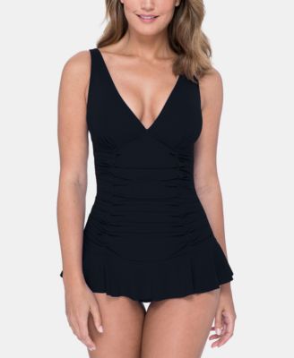 Profile by Gottex - Ruched Skirted One-Piece Swimsuit