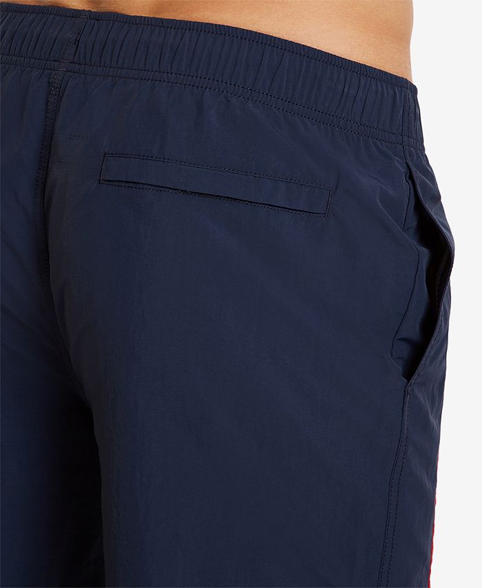Nautica Mens Big and Tall Surfwashed Colorblocked Swim Trunks - Macy's