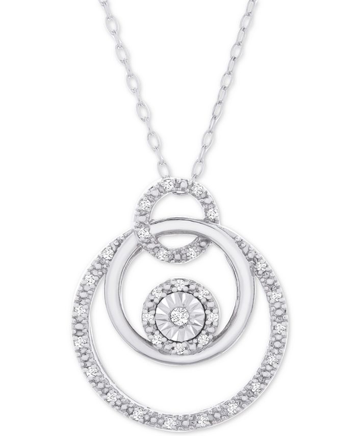 Macy's gold diamond hotsell necklace