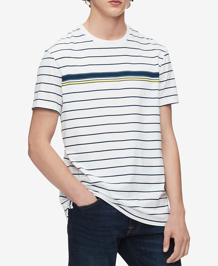 Calvin Klein Men's Engineered Stripe T-Shirt - Macy's