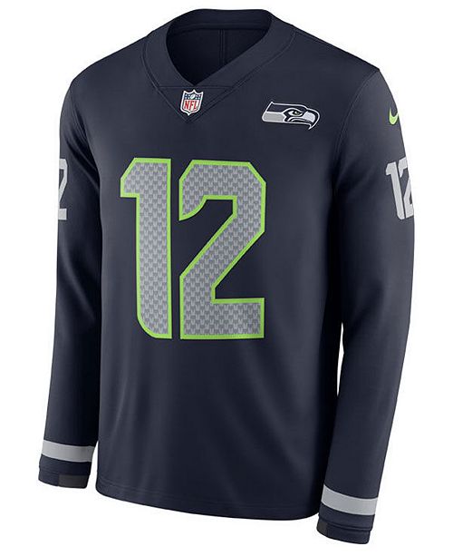 Nike Men S Fan 12 Seattle Seahawks Therma Jersey Reviews Sports Fan Shop By Lids Men Macy S
