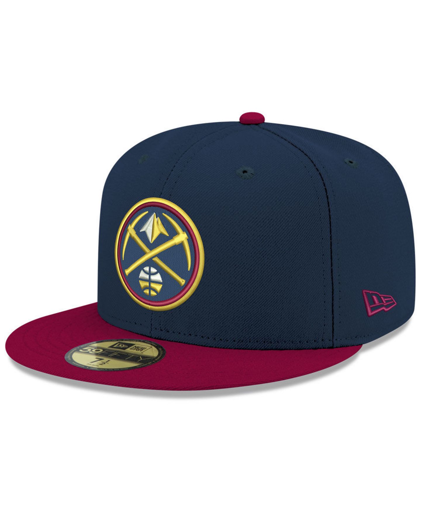 Мужская кепка New Era Denver Nuggets Basic 2 Tone 59FIFTY Fitted — фото 3