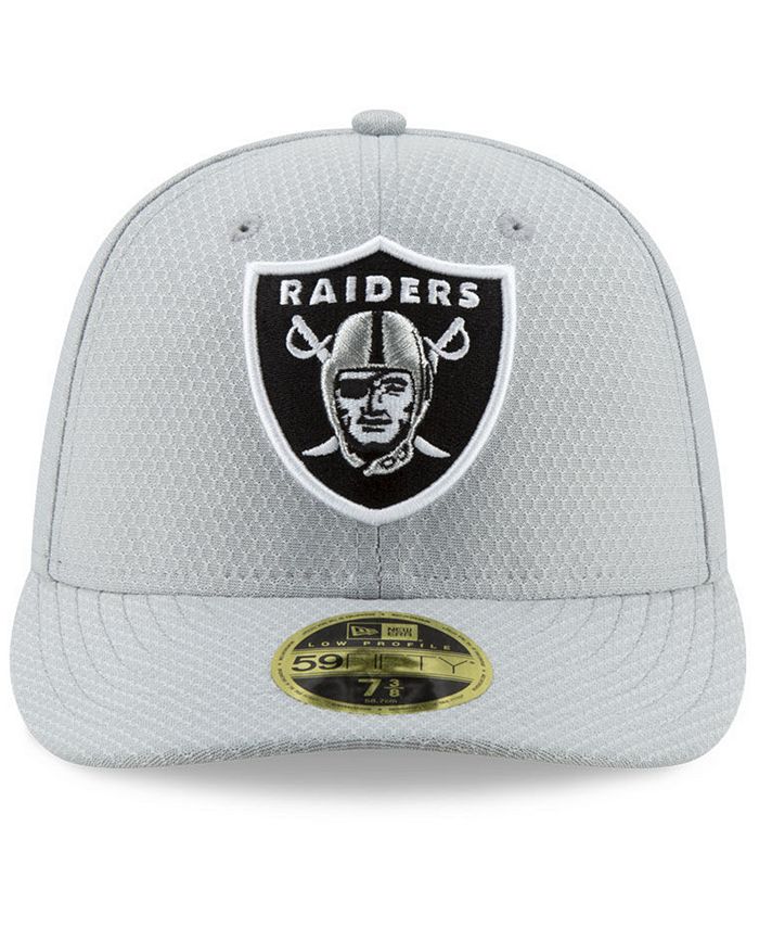 New Era Oakland Raiders Crucial Catch Low Profile 59FIFTY Fitted Cap ...