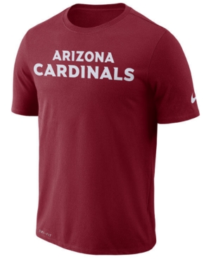 Nike Men's Arizona Cardinals Dri-fit Cotton Essential Wordmark T-Shirt