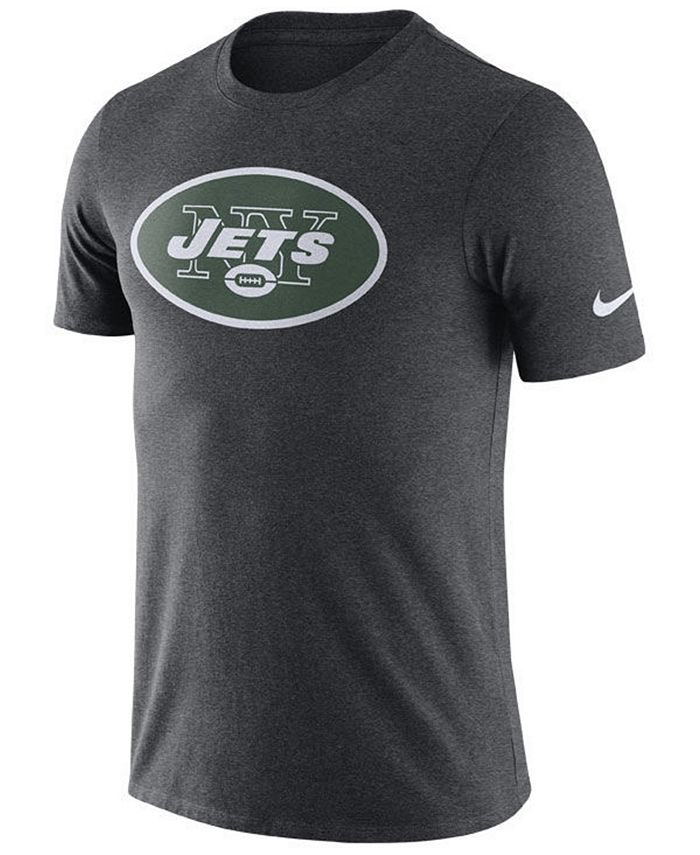 Nike Men's New York Jets Dri-Fit Cotton Essential Logo T-Shirt ...