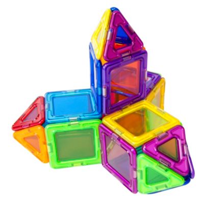 Magformers Solids Clear Rainbow 40 Piece Magnetic Construction Set