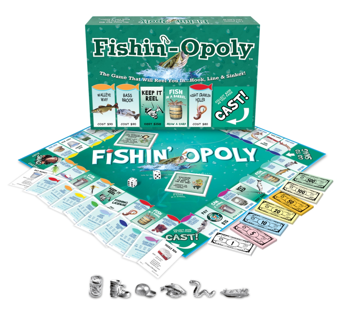 Masterpieces Puzzles Late For The Sky Fishin'-opoly In Multi