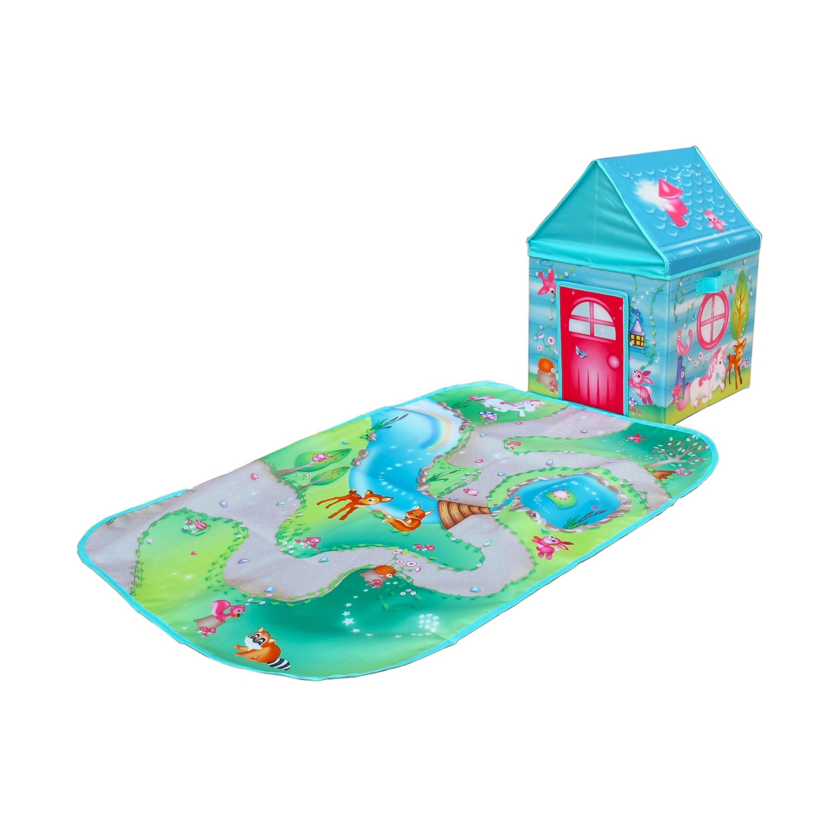 Fun2give Pop It Up Enchanted Forest Combo Set Play Box With Play Mat And Coloring Set In Multi