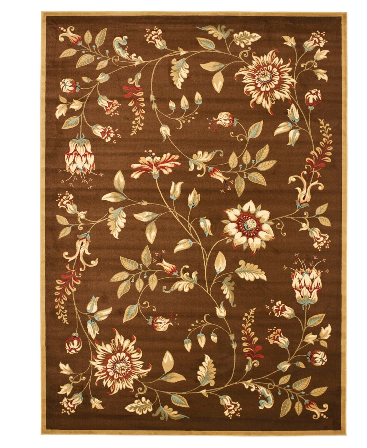 Closeout! Safavieh Area Rug, Lyndhurst LNH552-2591 Brown/Multi 4' X 6'