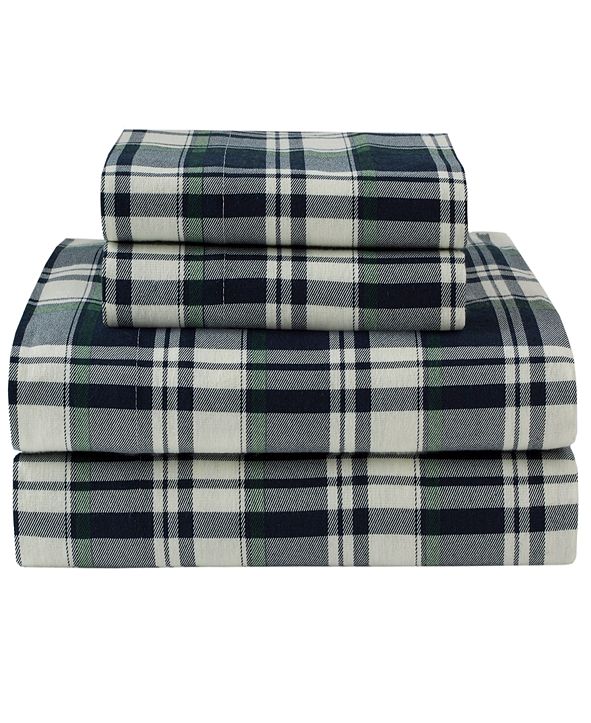 Elite Home Winter Nights Cotton Flannel Cal King Sheet Set & Reviews - Sheets & Pillowcases ...