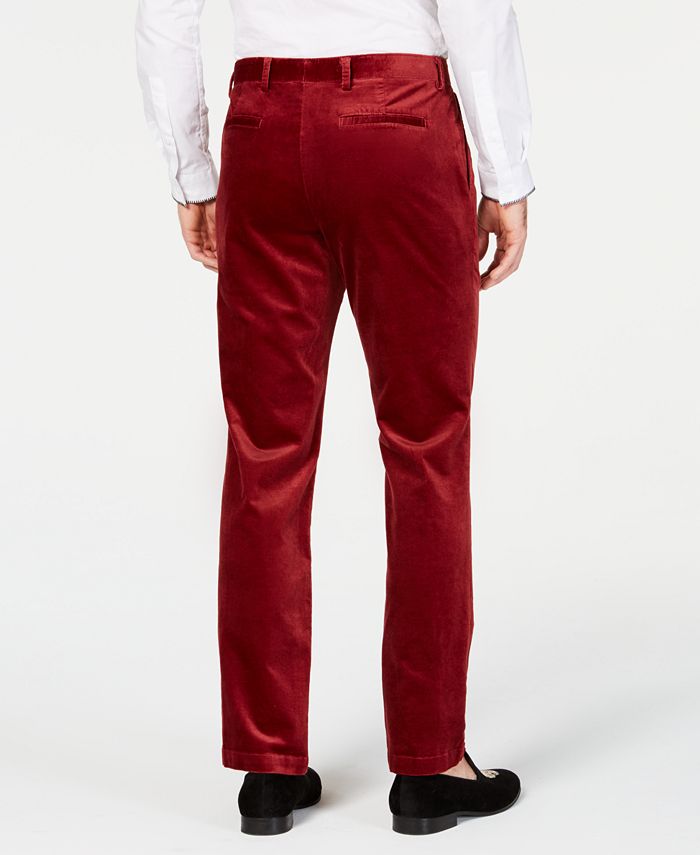INC International Concepts I.N.C. Mens Velvet Slim-Fit Pants, Created ...
