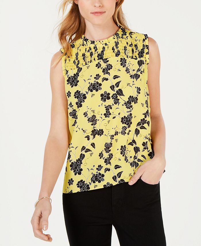 Maison Jules Georgette-Print Sleeveless Top, Created for Macy's ...