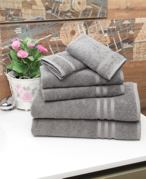 Linum Home Denzi 6-pc. Towel Set Bedding In Dark Grey