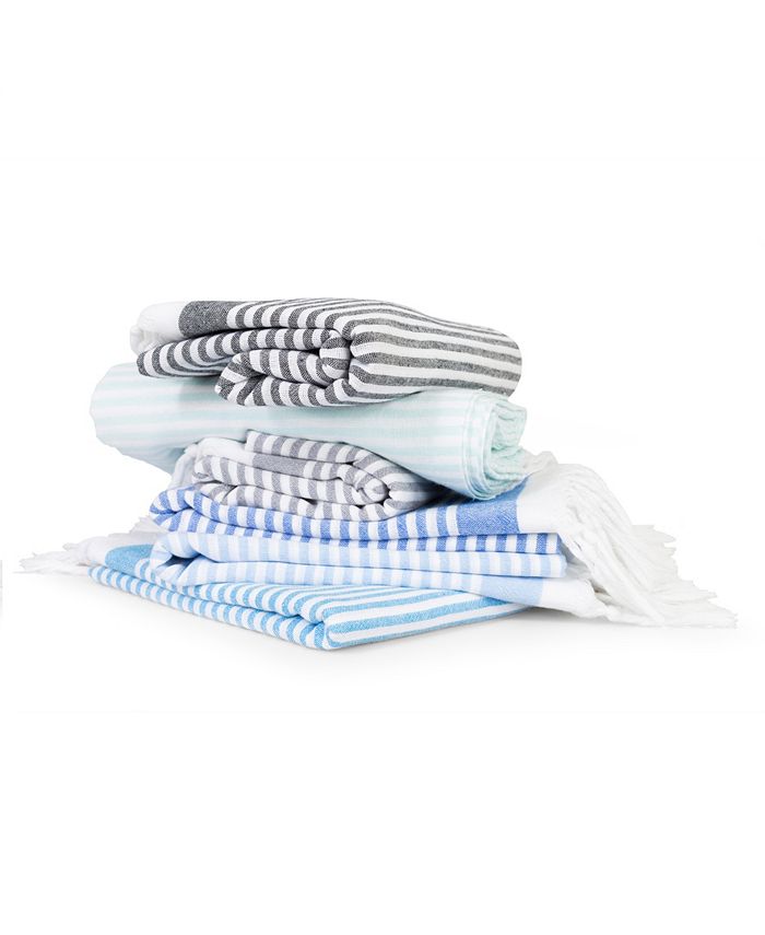 Linum Home Soft Stripes Pestemal Beach Towel - Macy's