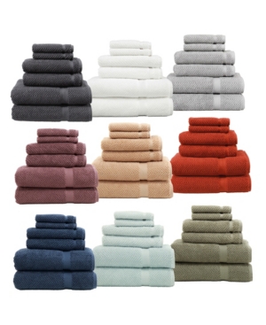 Linum Home Herringbone 6-pc. Towel Set Bedding In White