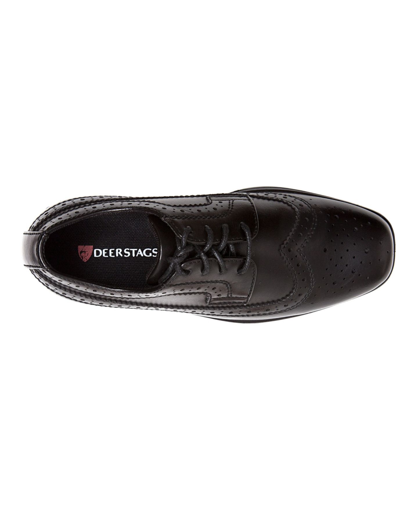 Платье DEER STAGS Ace Dress Wing-Tip Dress Comfort Oxford для мальчиков, цвет: Чёрный — фото 3