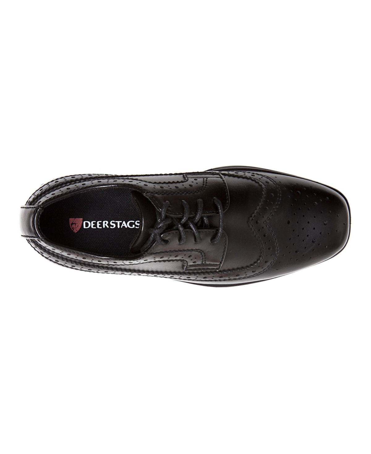 Deer Stags Little and Big Boys Wide Ace Dress Wing-Tip Dress Comfort Oxford