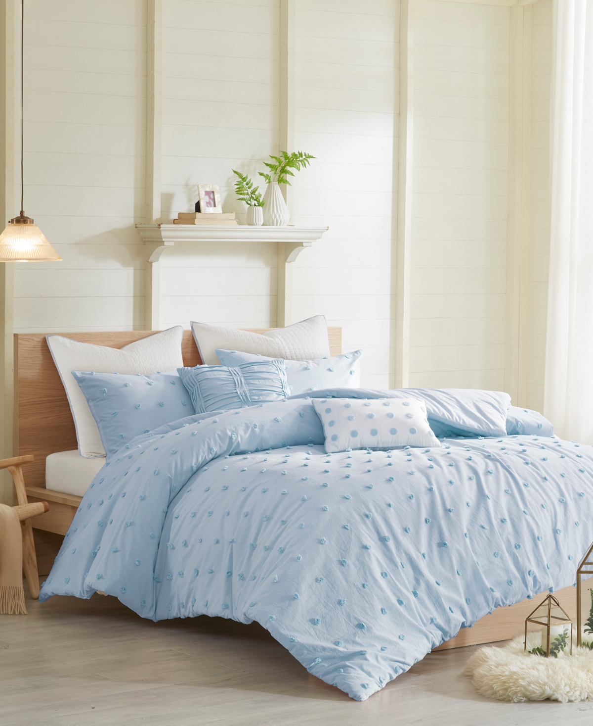Intelligent Design Brooklyn Jacquard Cotton -Pc. Duvet Cover Set