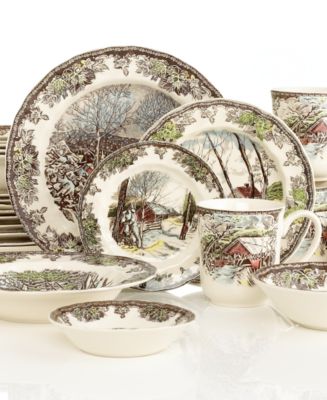 Johnson Bros. Friendly Village 28 Piece Set Service for 4 Macy s