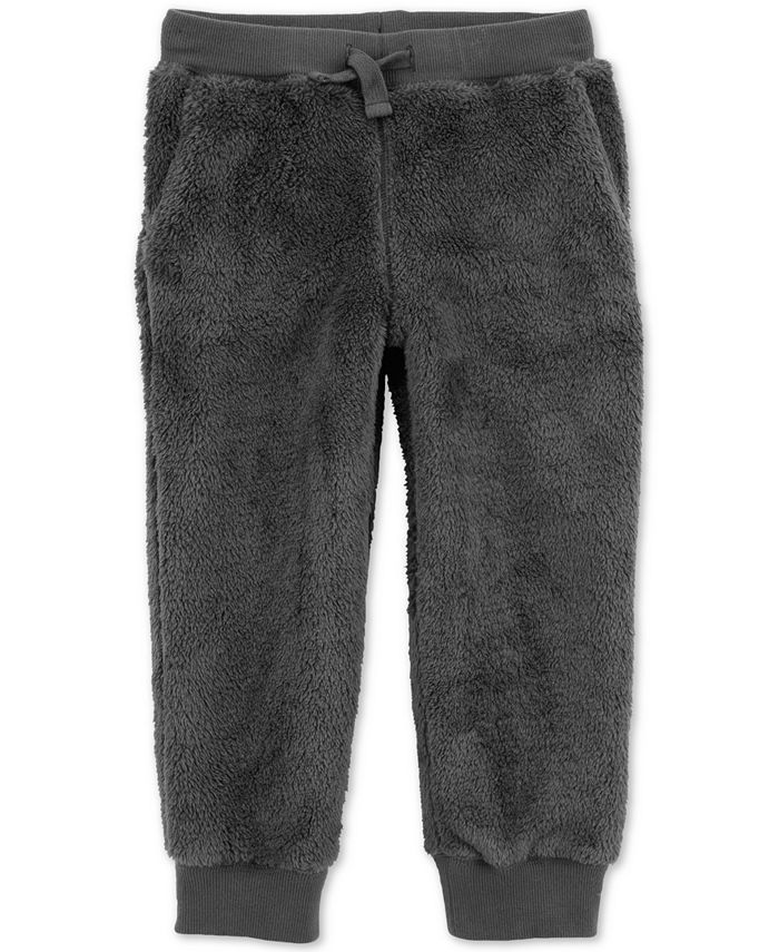 fuzzy jogger pants