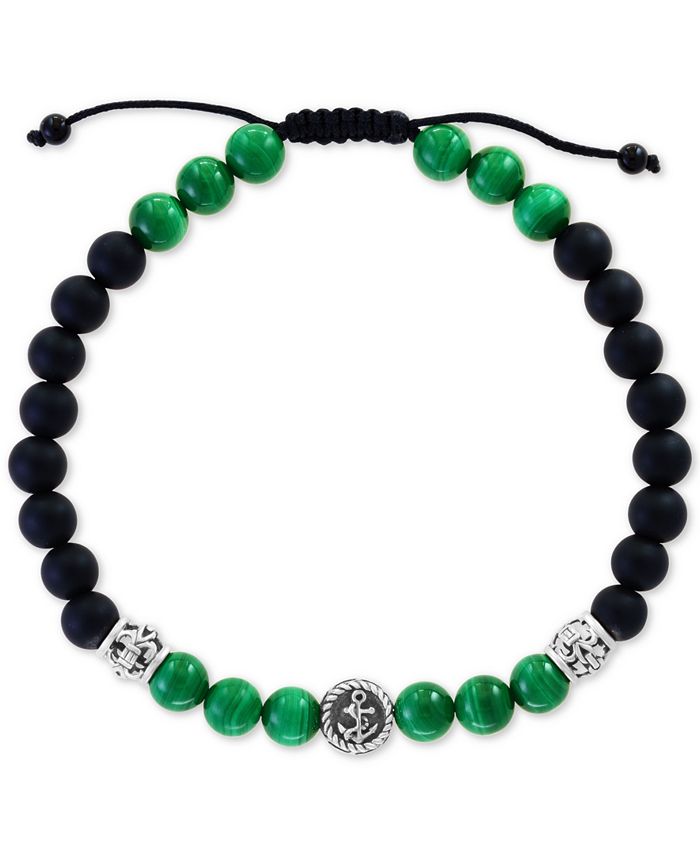 EFFY Collection EFFY Men s Malachite 6mm Onyx 6 3mm Nylon