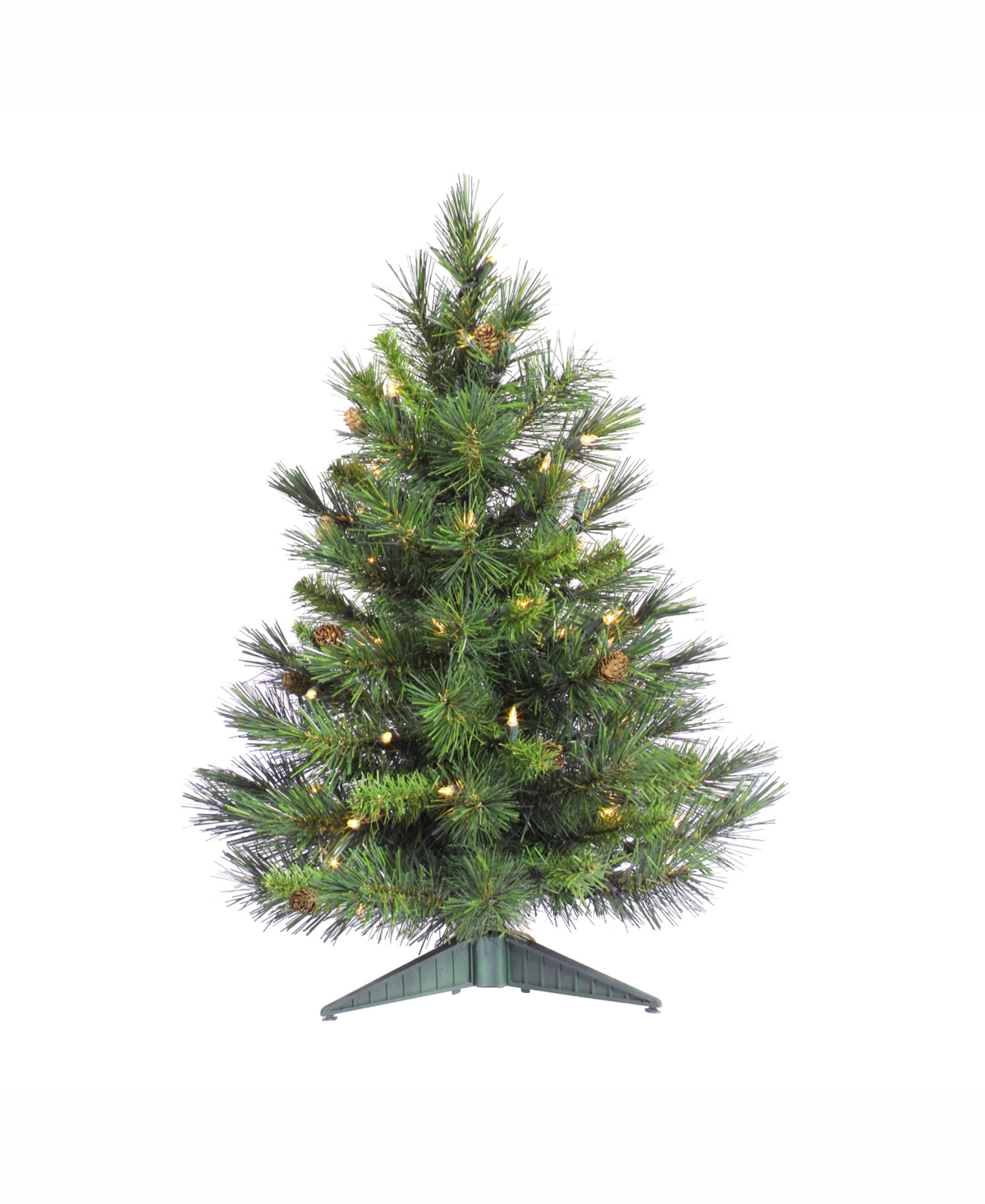 Vickerman 2 ft Cheyenne Pine Artificial Christmas Tree With 50 Clear Lights