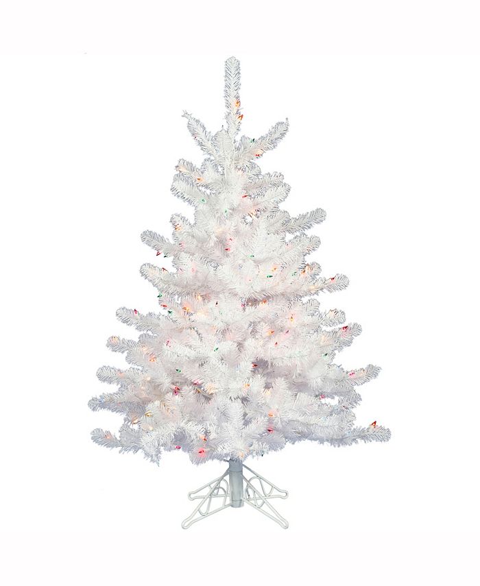 Vickerman 2 ft Crystal White Spruce Artificial Christmas Tree With 50