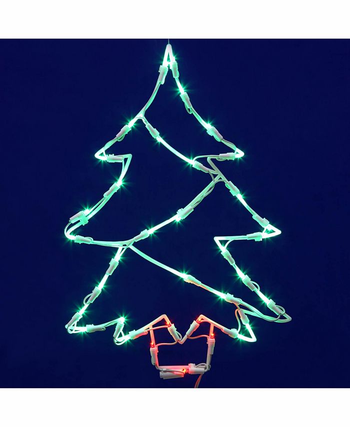 Vickerman 18" Tree Wire Silhouette With 35 Led Lights Macy's