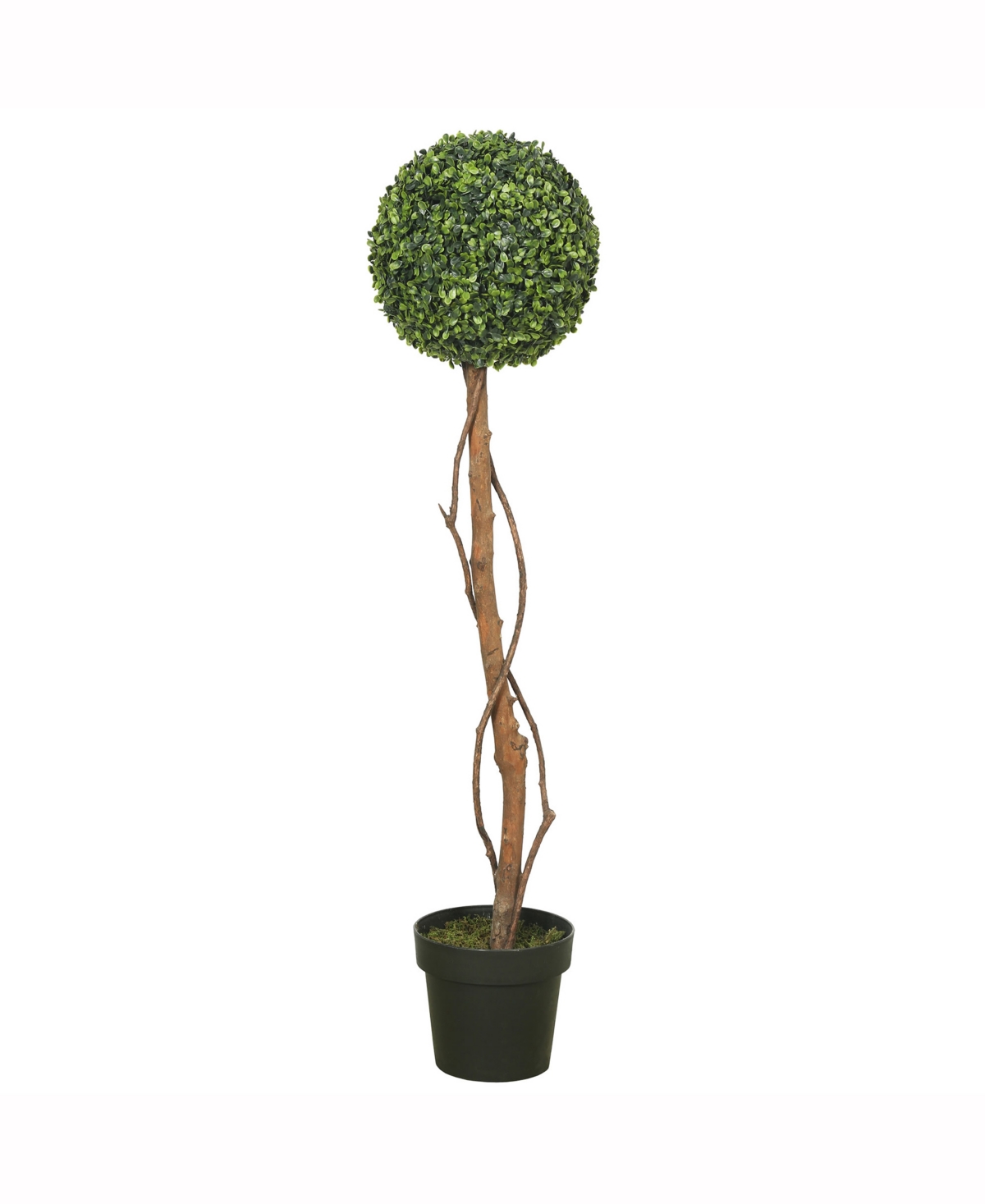 Vickerman 39" Artificial Green Boxwood Topiary Features An 11" Ball In No Color
